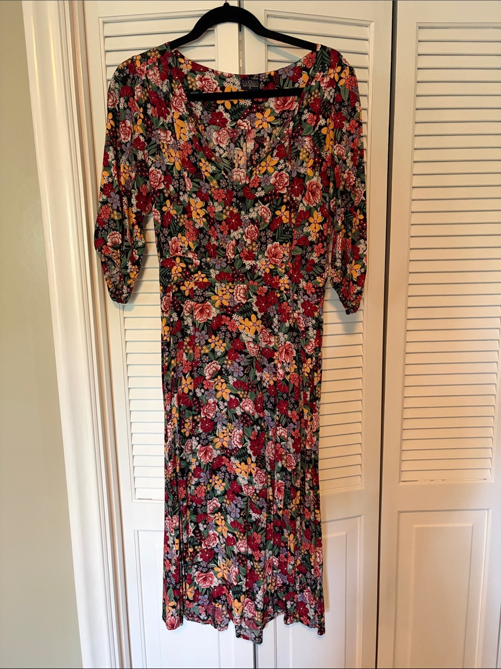 Tamga Floral Midi Dress in Multi-Color - Women